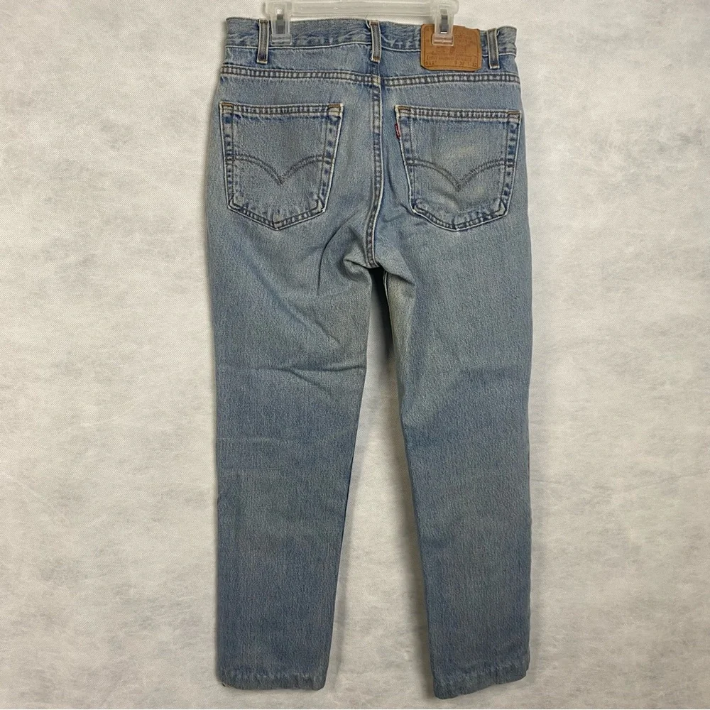 Vintage Levis 512 Jeans Men 32x27.5 Blue Slim For Tapered Leg 90s Y2K